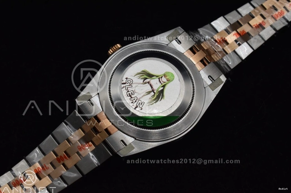 Best on RG 904L Steel Stick DateJust Edition Bracelet Brown SS Jubilee 41 1:1 Clean 126333 Dial VR3235 0601